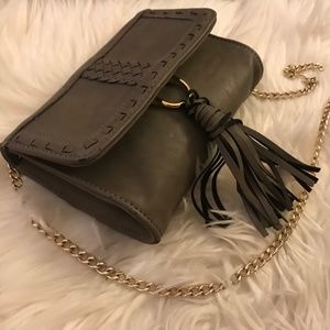 leather fringe purse